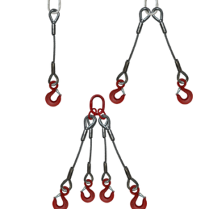 élingue de levage acier avec crochet linguet