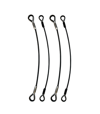 elingue câble gainé noire